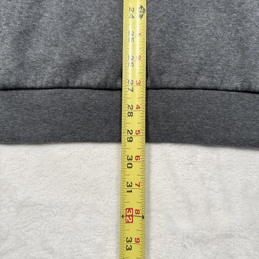 Adidas Hoodie Mens 2XL Gray Pullover Fleece 3 Stripes Logo Sweatshirt‎ Athletic